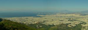 Άποψη της Αθήνας από τα 950m του Υμηττού, 29/10/2017.